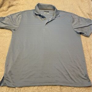 PGA Tour AirFlux Mens Size XL  Blue Short‎ Sleeve Polo Shirt Casual Golf